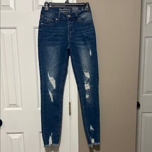 Resfeber Los Angeles Collection Boyfriend Jeans Sz 6 | Distressed Frayed Hem NWT